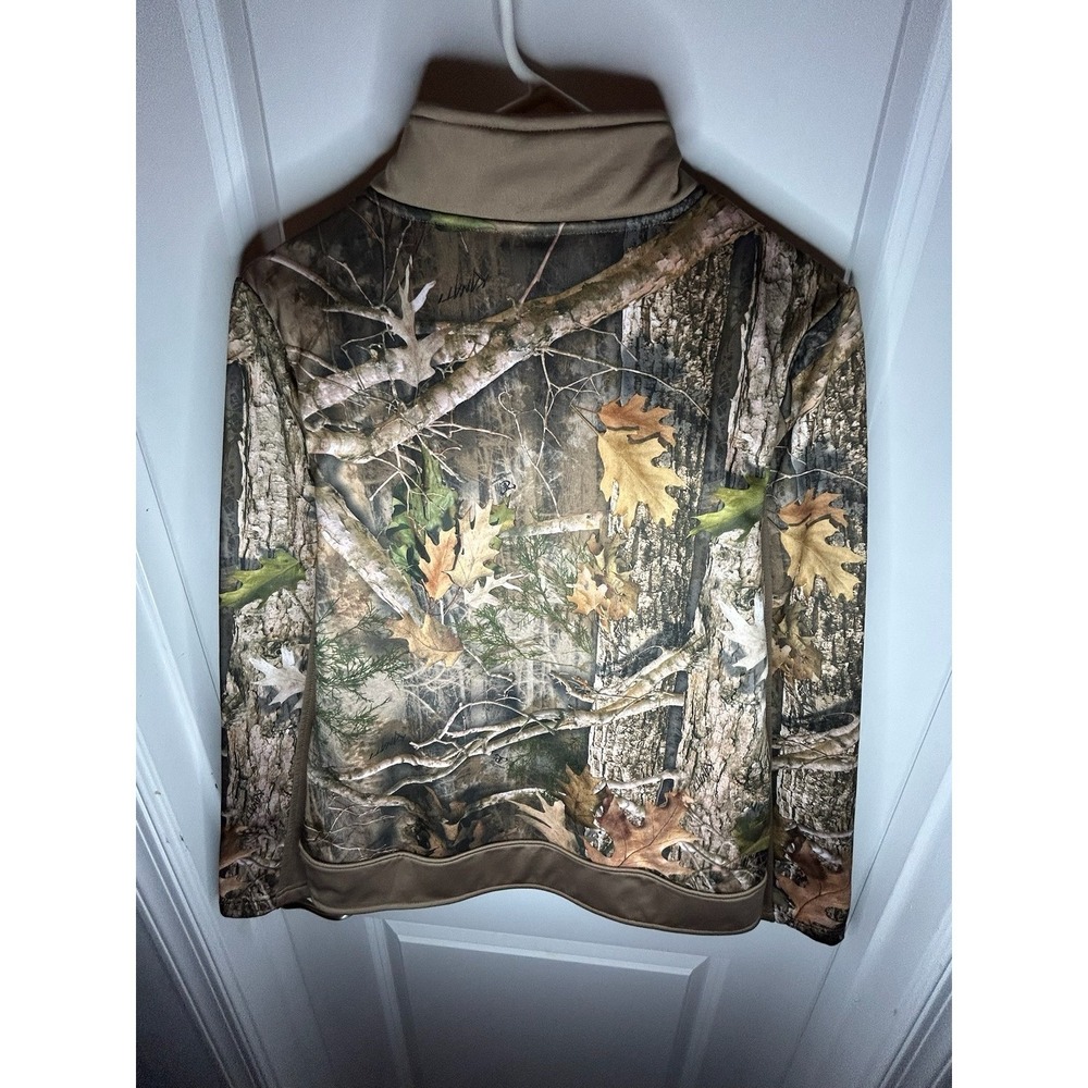 True Timber Camo Hunting Quarter Zip Pullover Sweatshirt Sz Mens Medium - Picture 7 of 8